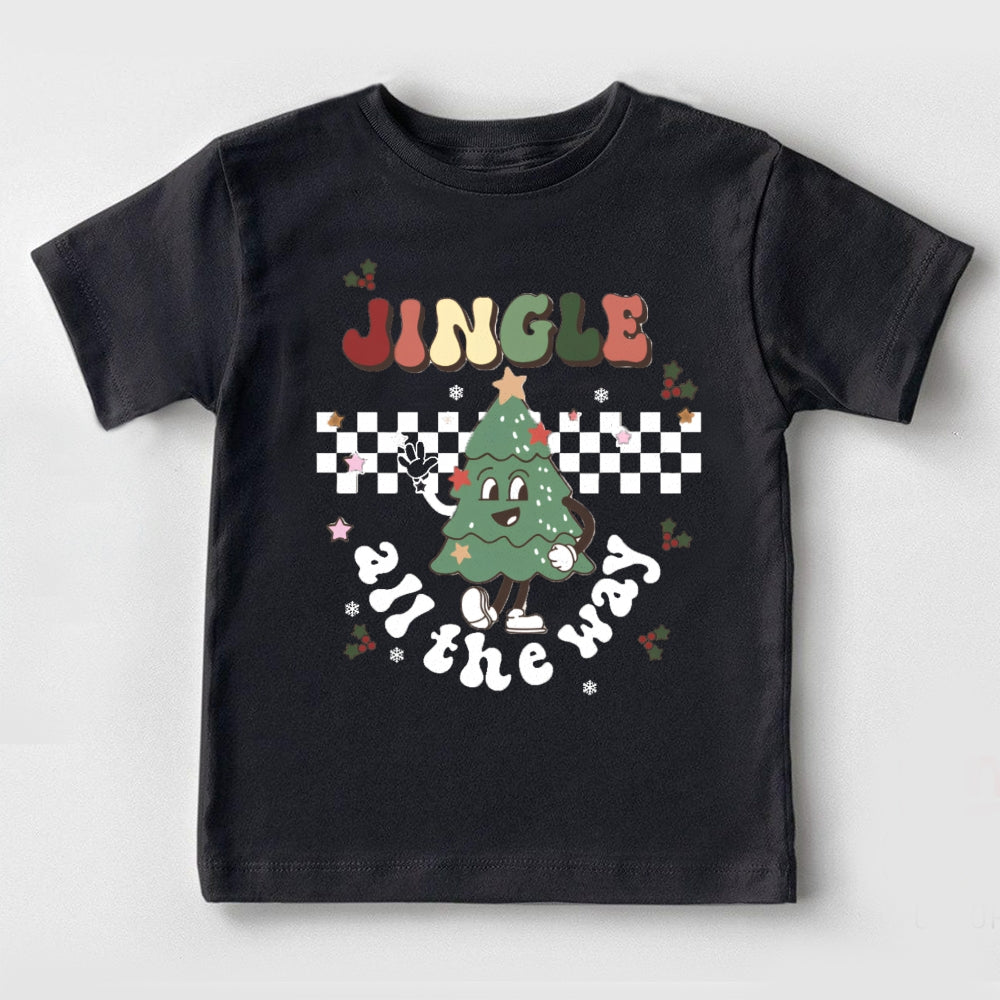 Personalized Name All The Way Christmas Toddler T-shirts