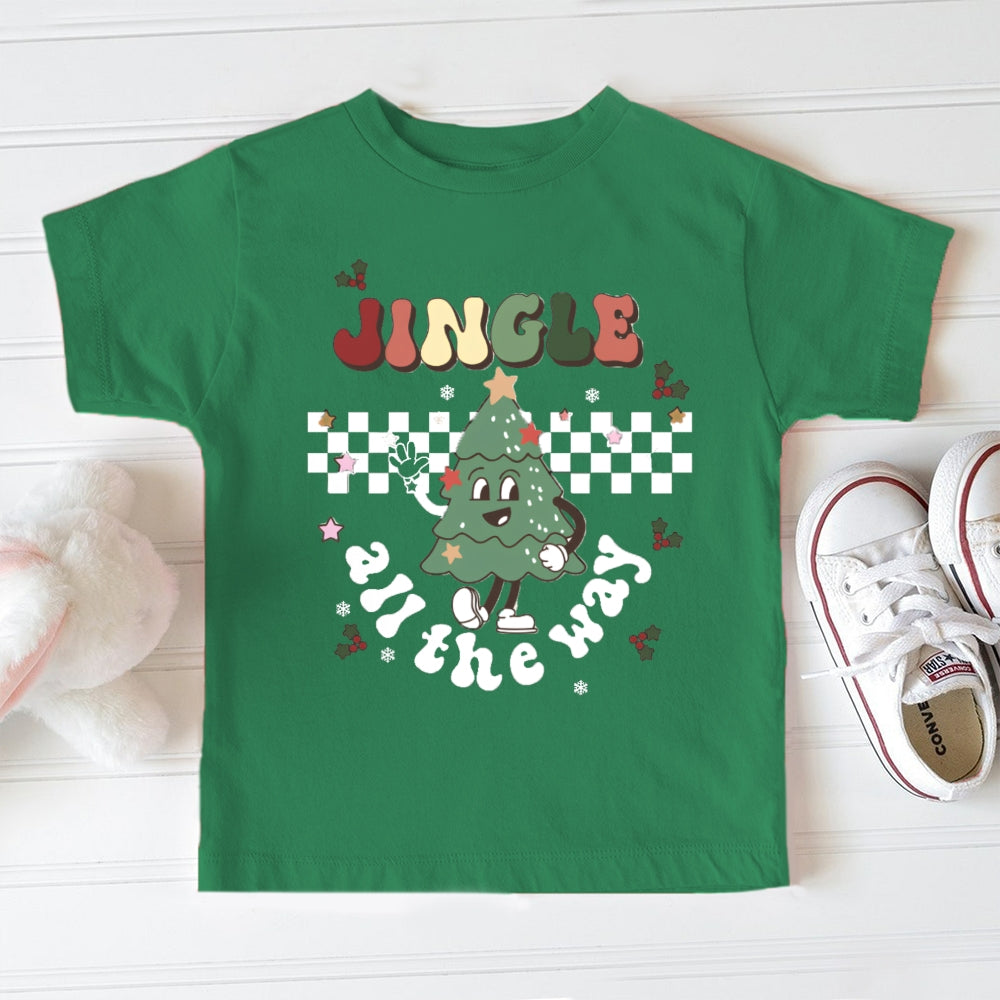 Personalized Name All The Way Christmas Toddler T-shirts
