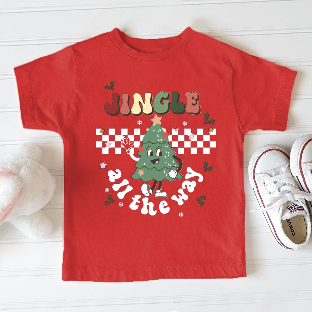 Personalized Name All The Way Christmas Toddler T-shirts