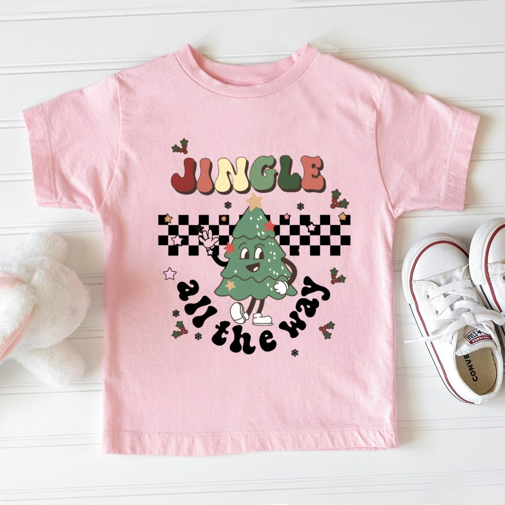 Personalized Name All The Way Christmas Toddler T-shirts