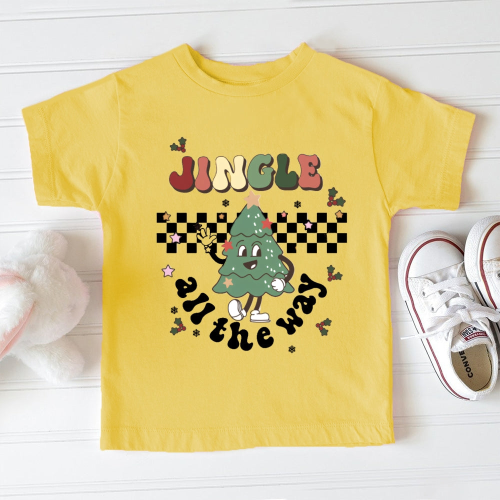 Personalized Name All The Way Christmas Toddler T-shirts