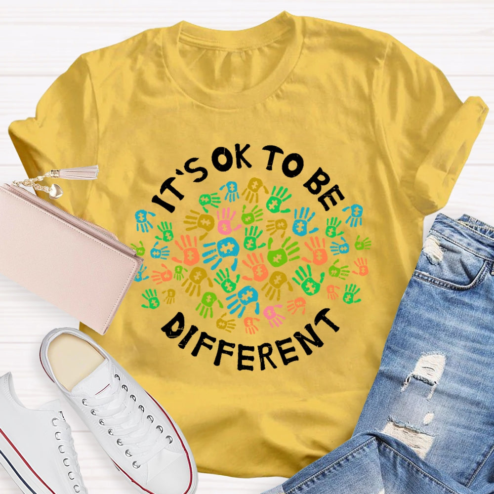 Autism Awareness It's Ok To Be Different T-shirt