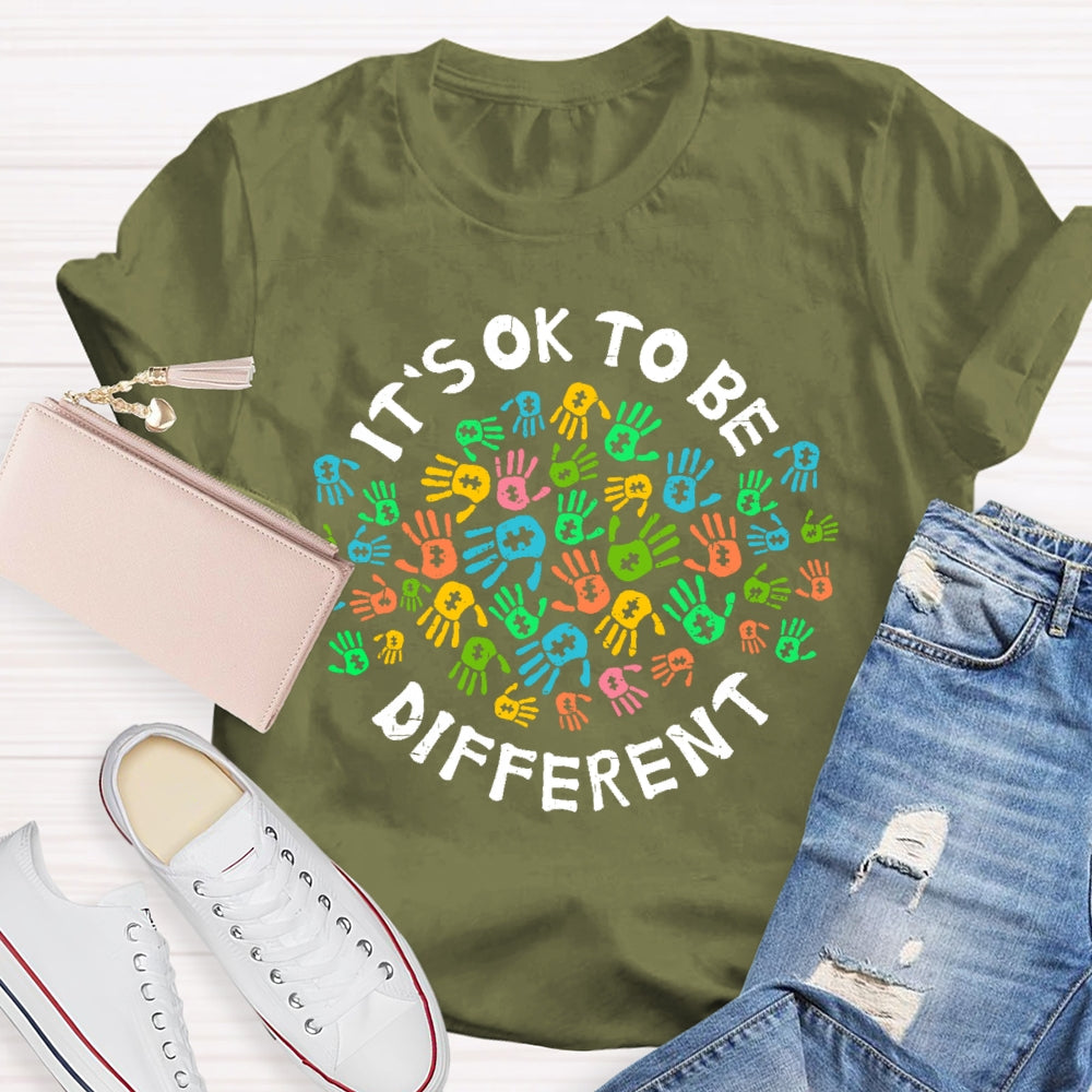 Autism Awareness It's Ok To Be Different T-shirt