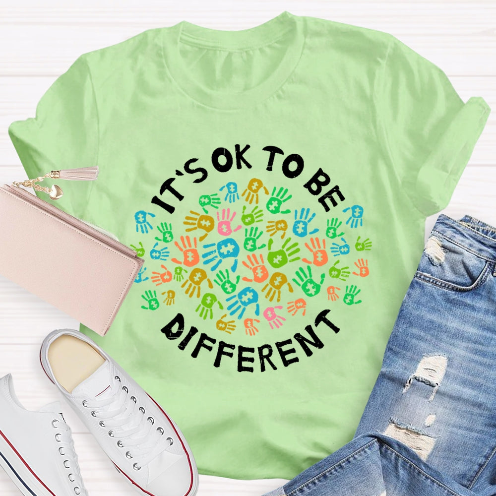 Autism Awareness It's Ok To Be Different T-shirt