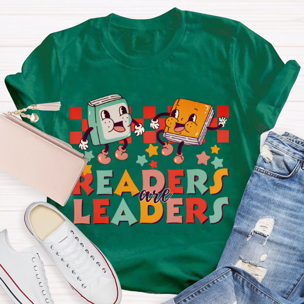 Readers Are Leaders Color Fonts T-shirt