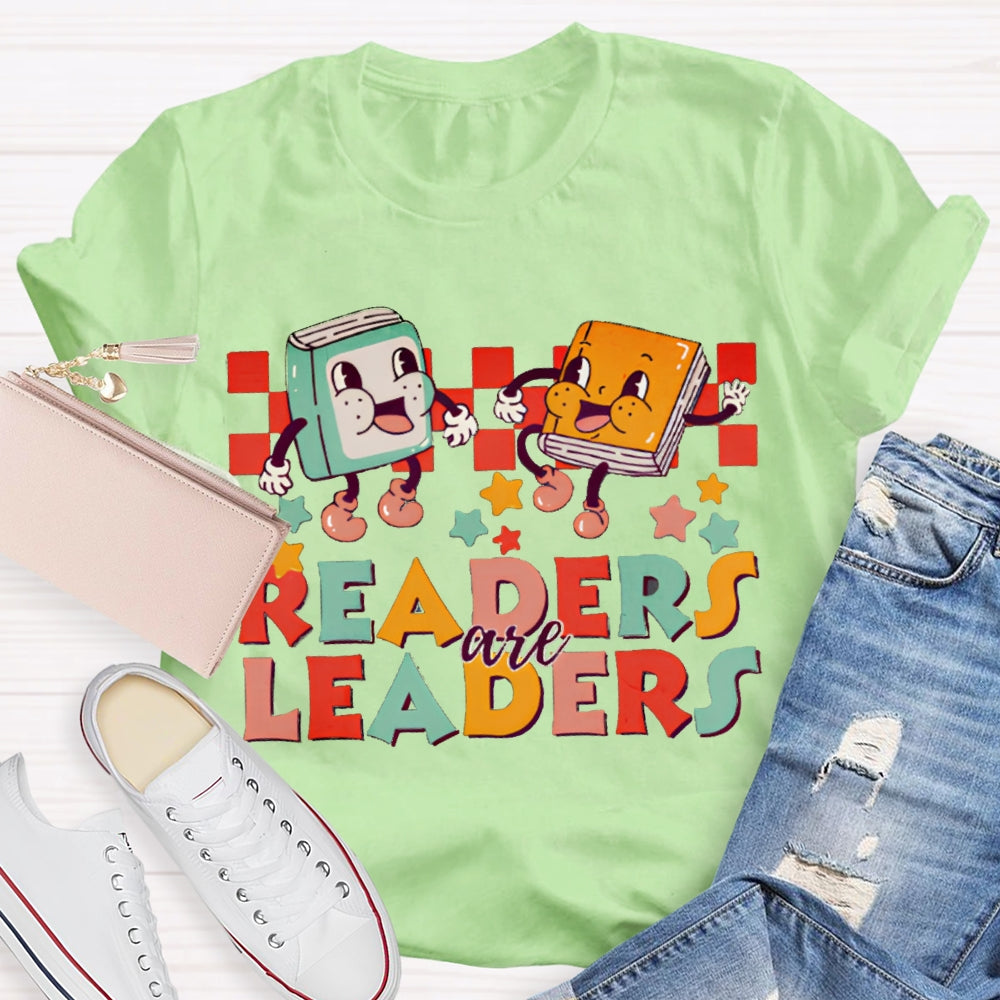 Readers Are Leaders Color Fonts T-shirt