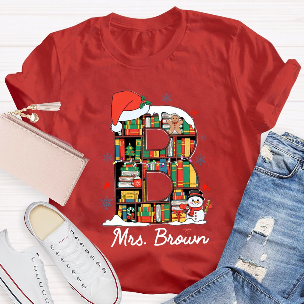 Personalized Name Christmas Atmosphere T-Shirt