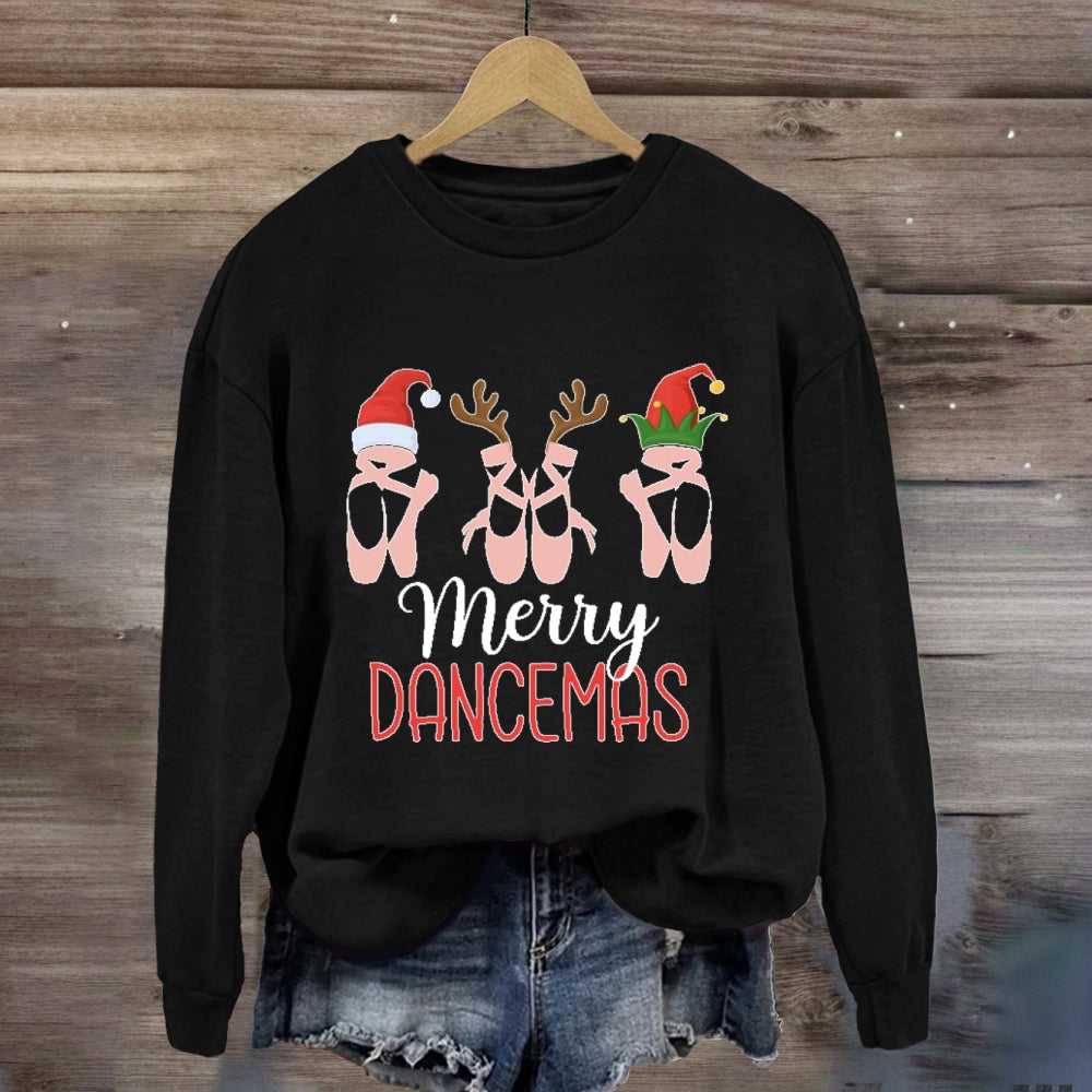 Merry Dancemas Ballerina Ballet Dancer  Sweatshirt