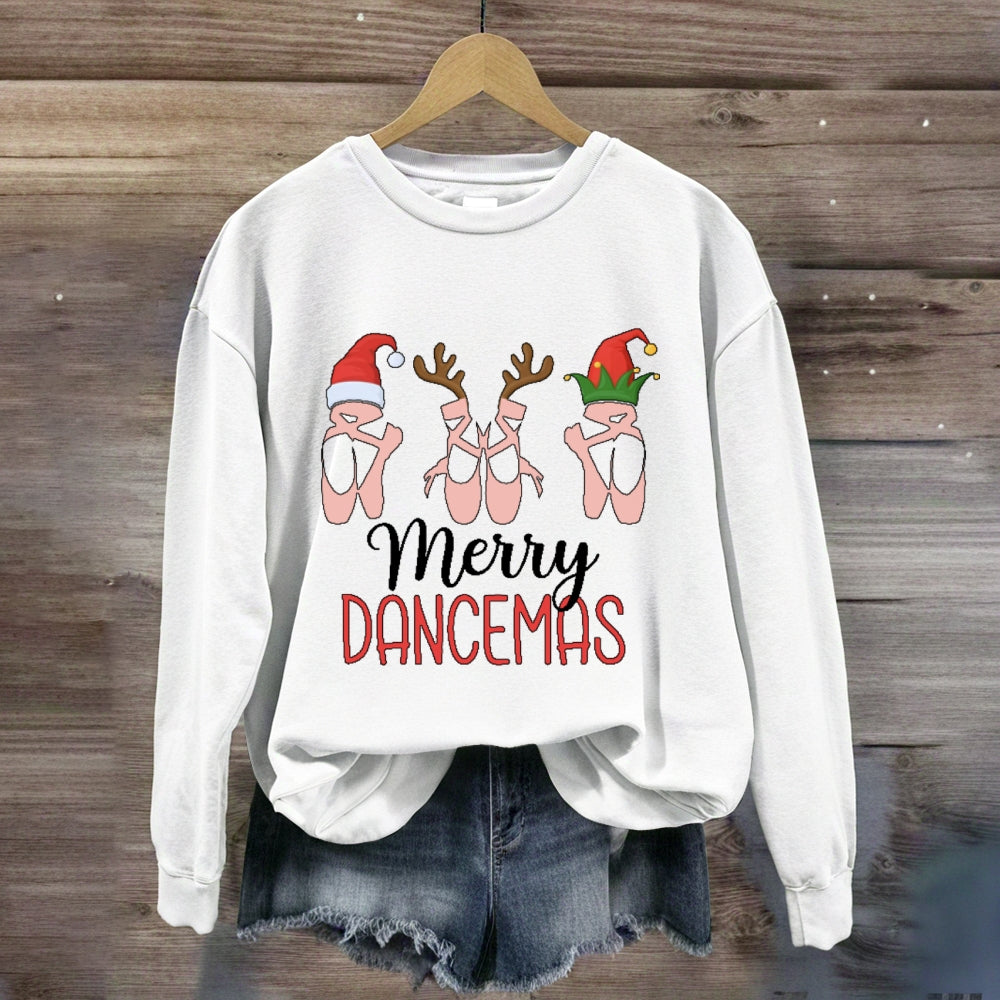 Merry Dancemas Ballerina Ballet Dancer  Sweatshirt