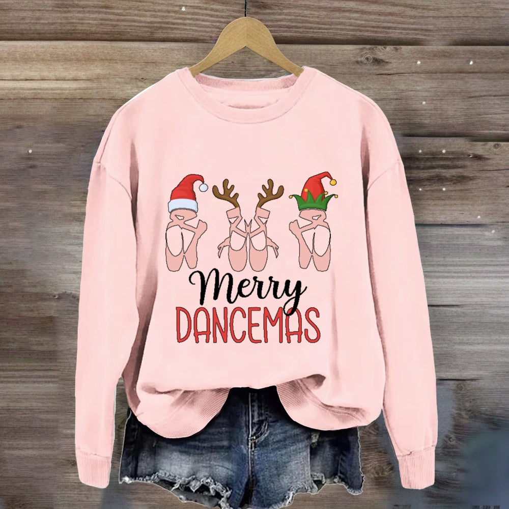 Merry Dancemas Ballerina Ballet Dancer  Sweatshirt