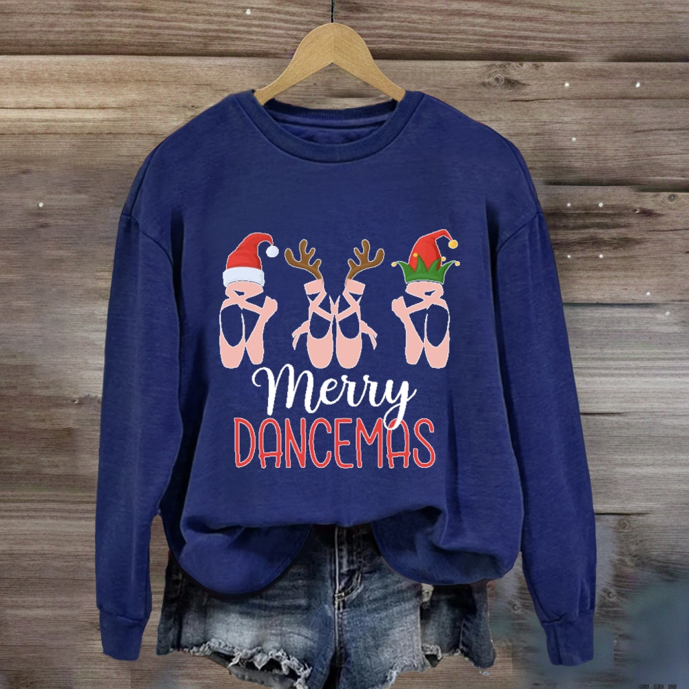 Merry Dancemas Ballerina Ballet Dancer  Sweatshirt