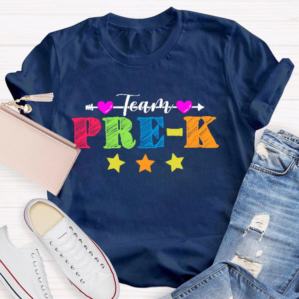 Personalized Grade Team Pre-K Shirt PreSchool Teacher Student T-shirt