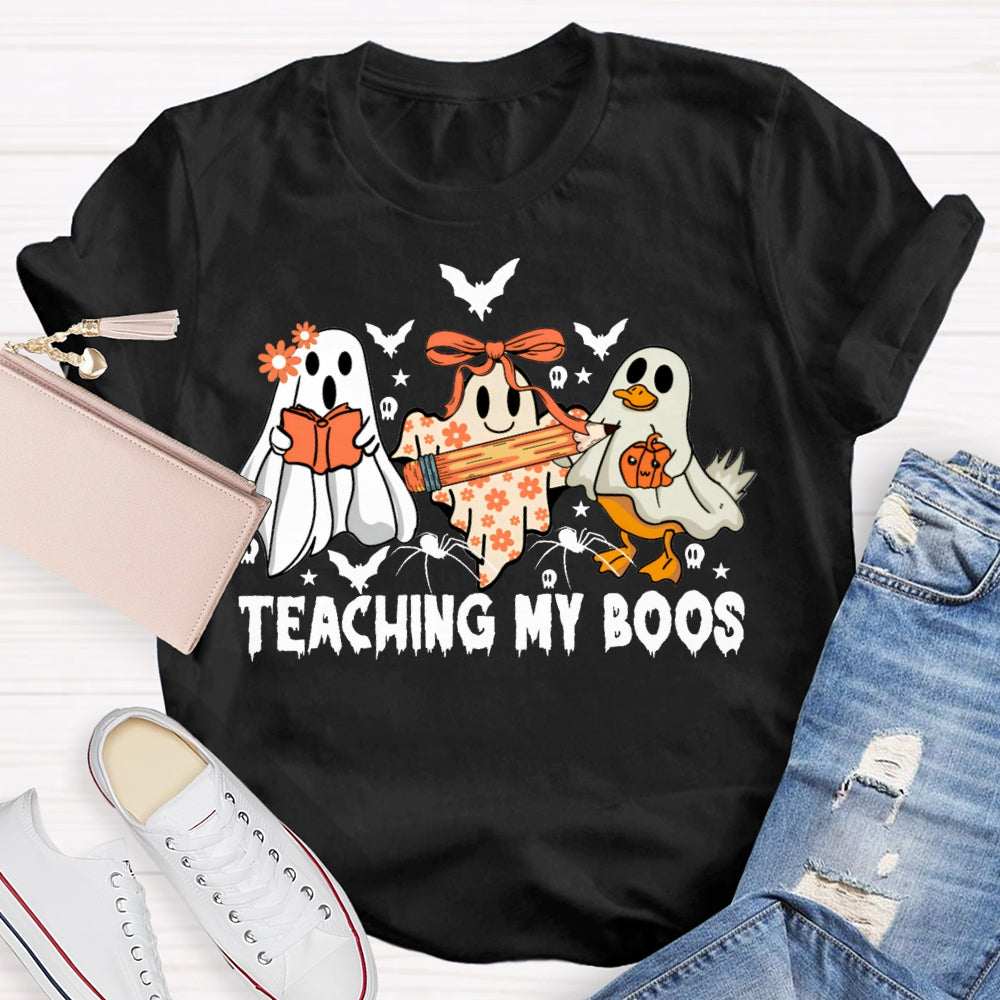 Teaching My Boos Ghosts And Bats Halloween T-shirt