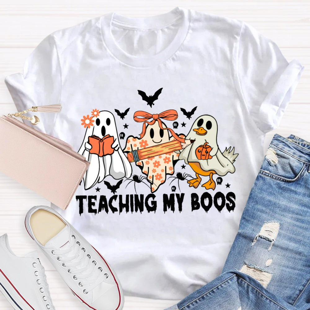 Teaching My Boos Ghosts And Bats Halloween T-shirt