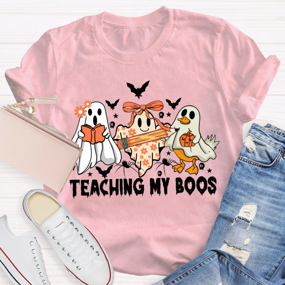 Teaching My Boos Ghosts And Bats Halloween T-shirt