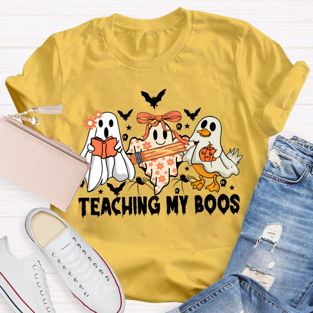 Teaching My Boos Ghosts And Bats Halloween T-shirt
