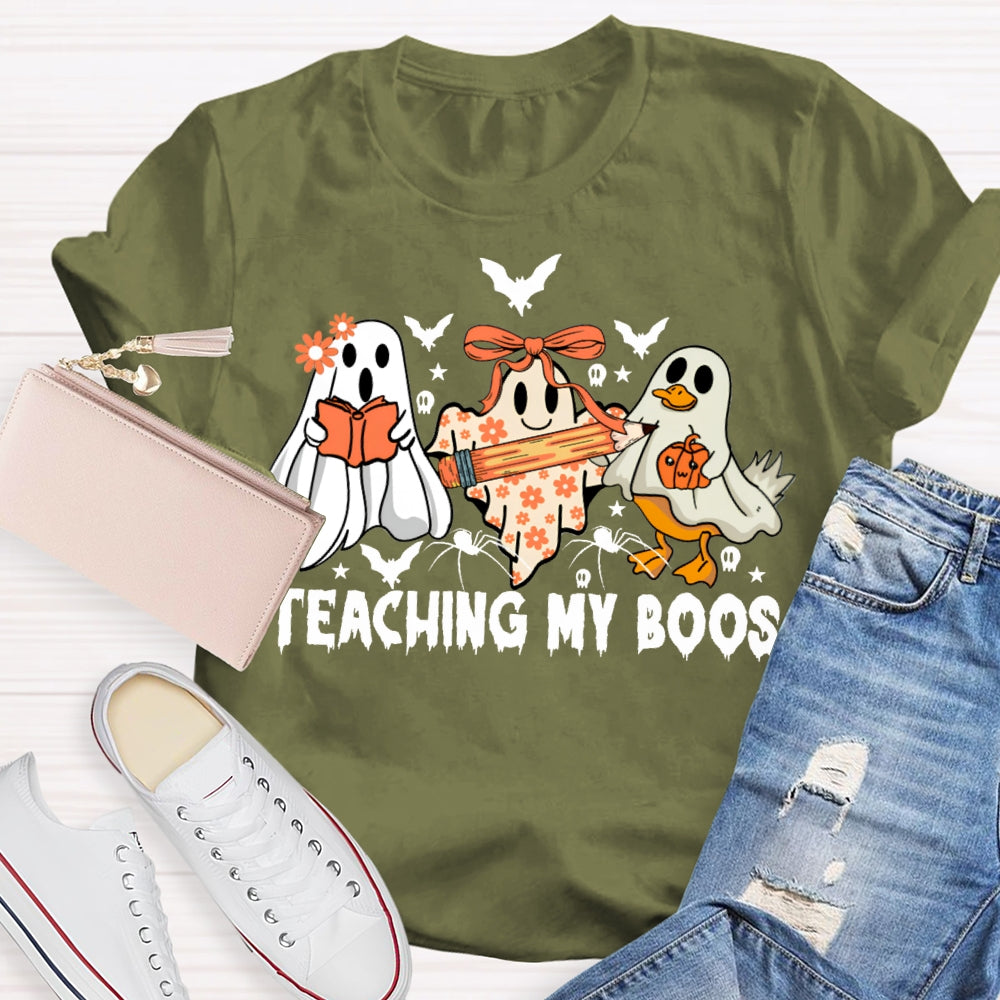 Teaching My Boos Ghosts And Bats Halloween T-shirt