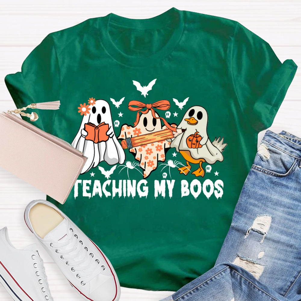 Teaching My Boos Ghosts And Bats Halloween T-shirt