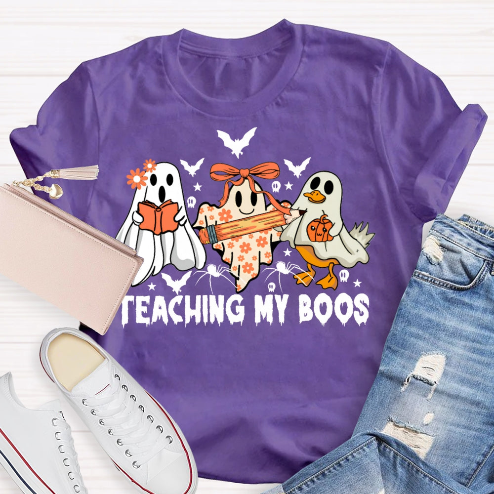 Teaching My Boos Ghosts And Bats Halloween T-shirt
