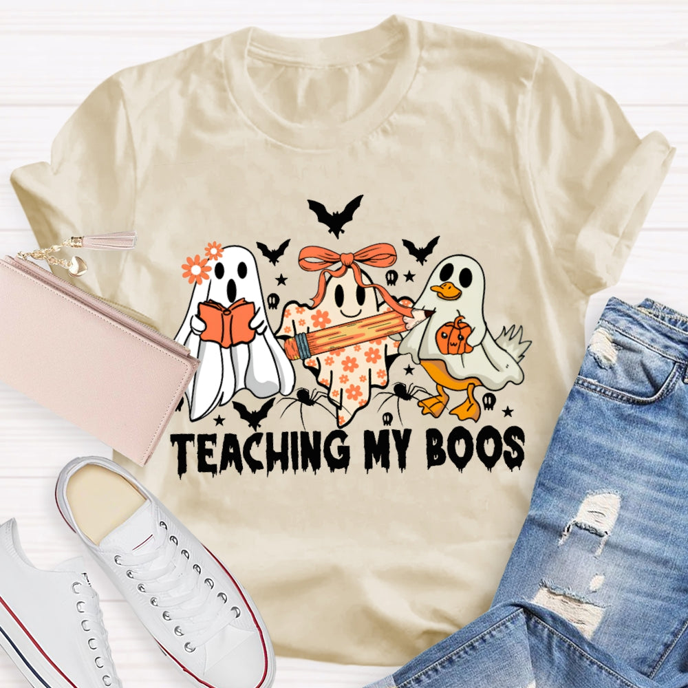 Teaching My Boos Ghosts And Bats Halloween T-shirt