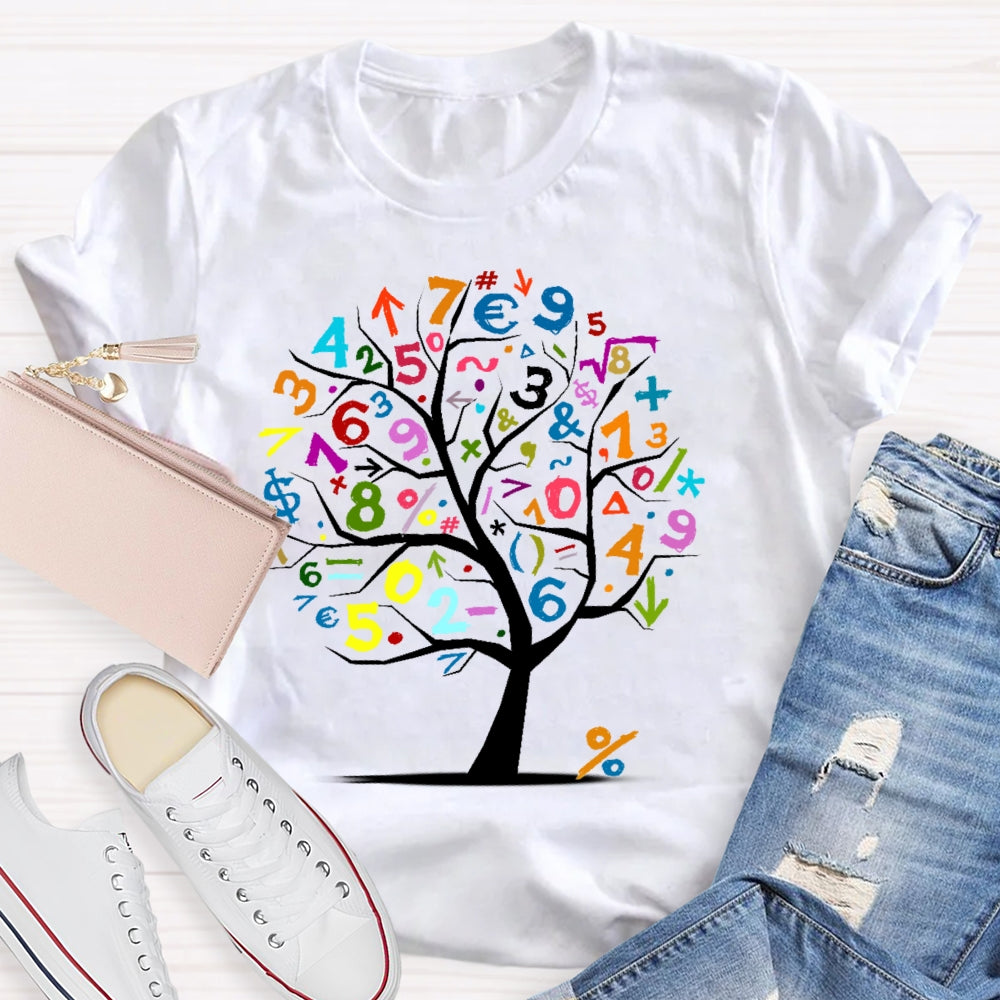 Math Tree Teacher T-shirt