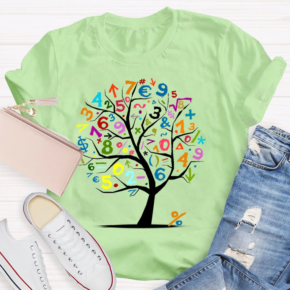 Math Tree Teacher T-shirt