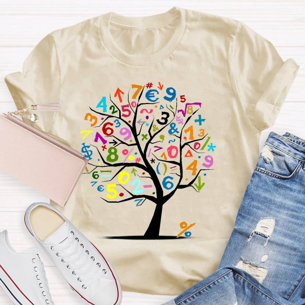 Math Tree Teacher T-shirt