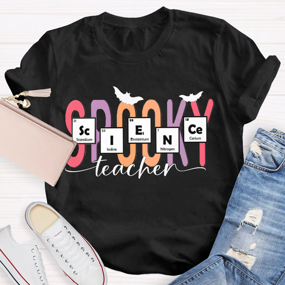 Science Teacher Spooky Halloween T-shirt