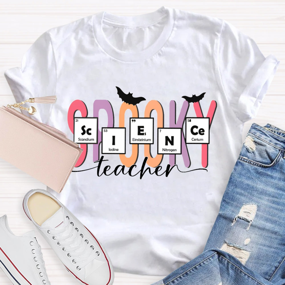 Science Teacher Spooky Halloween T-shirt