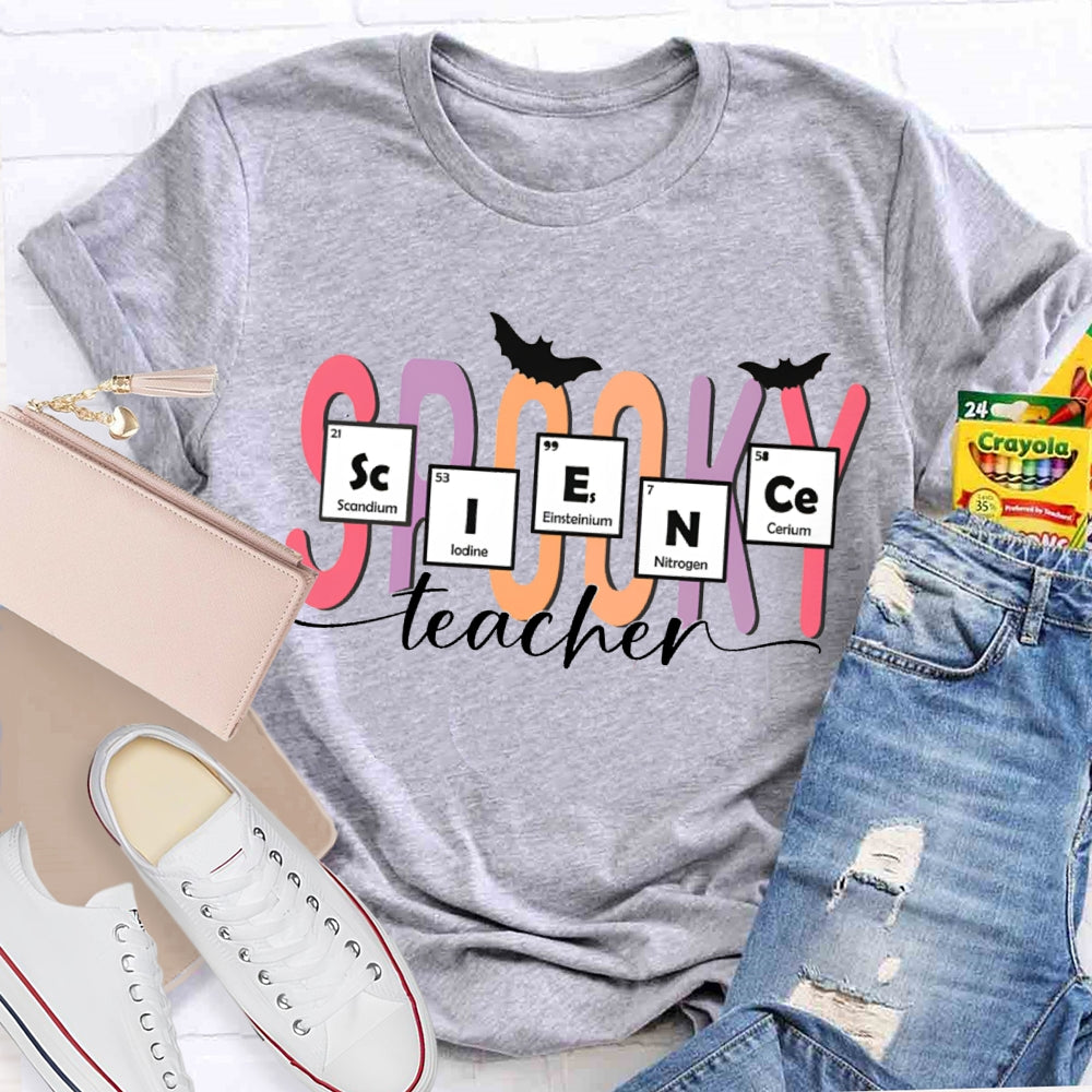 Science Teacher Spooky Halloween T-shirt