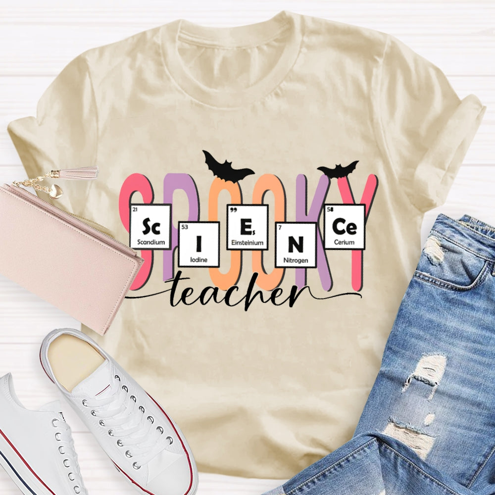 Science Teacher Spooky Halloween T-shirt