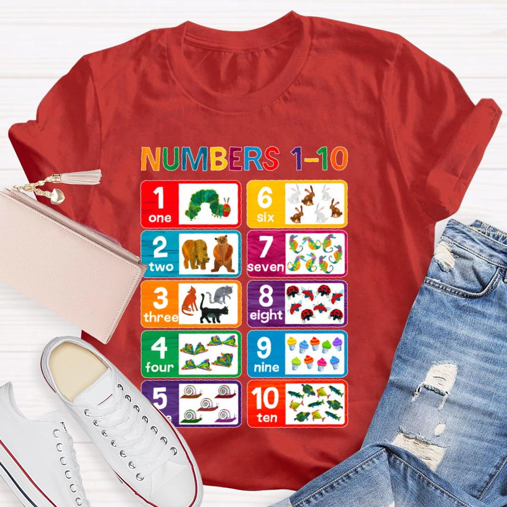 Numbers 1-10 T-shirt