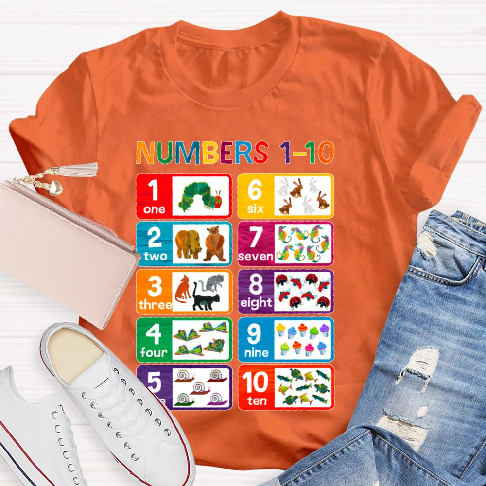 Numbers 1-10 T-shirt