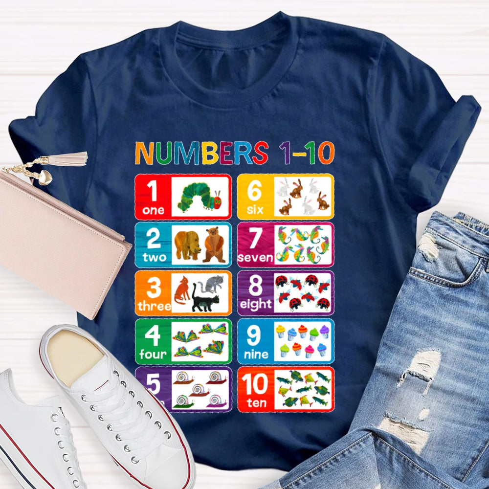Numbers 1-10 T-shirt