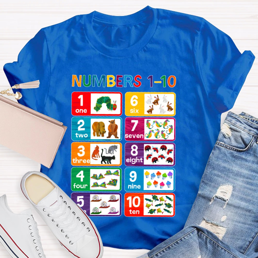 Numbers 1-10 T-shirt
