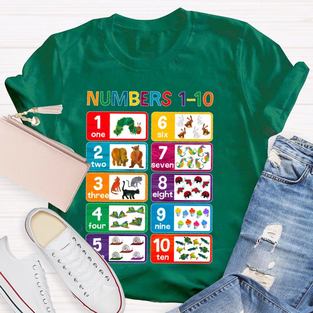 Numbers 1-10 T-shirt