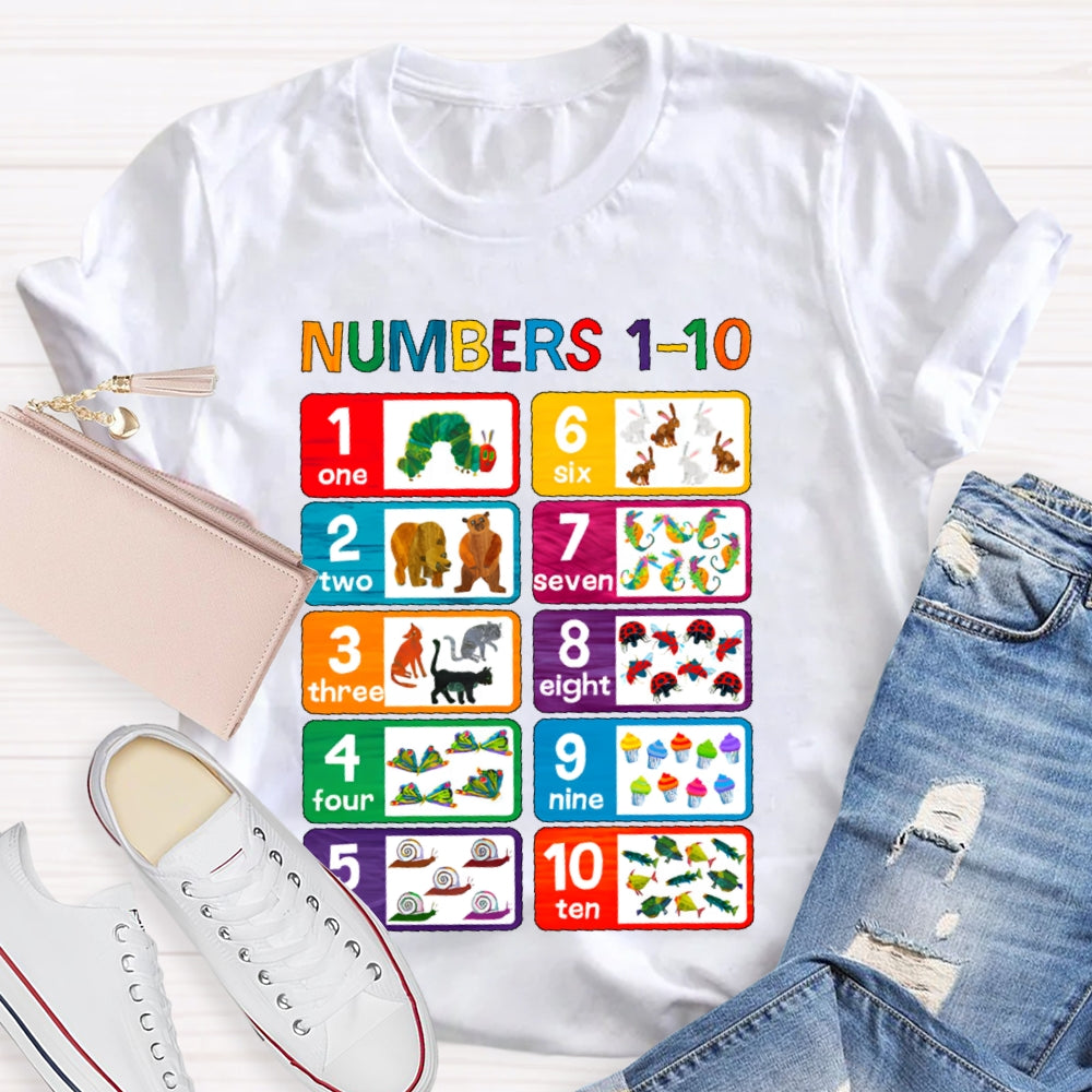 Numbers 1-10 T-shirt