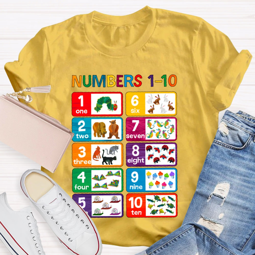 Numbers 1-10 T-shirt