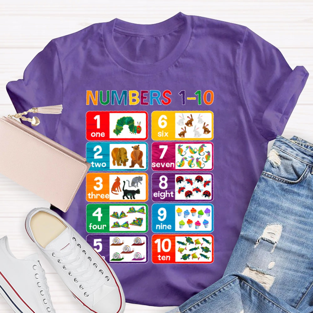 Numbers 1-10 T-shirt