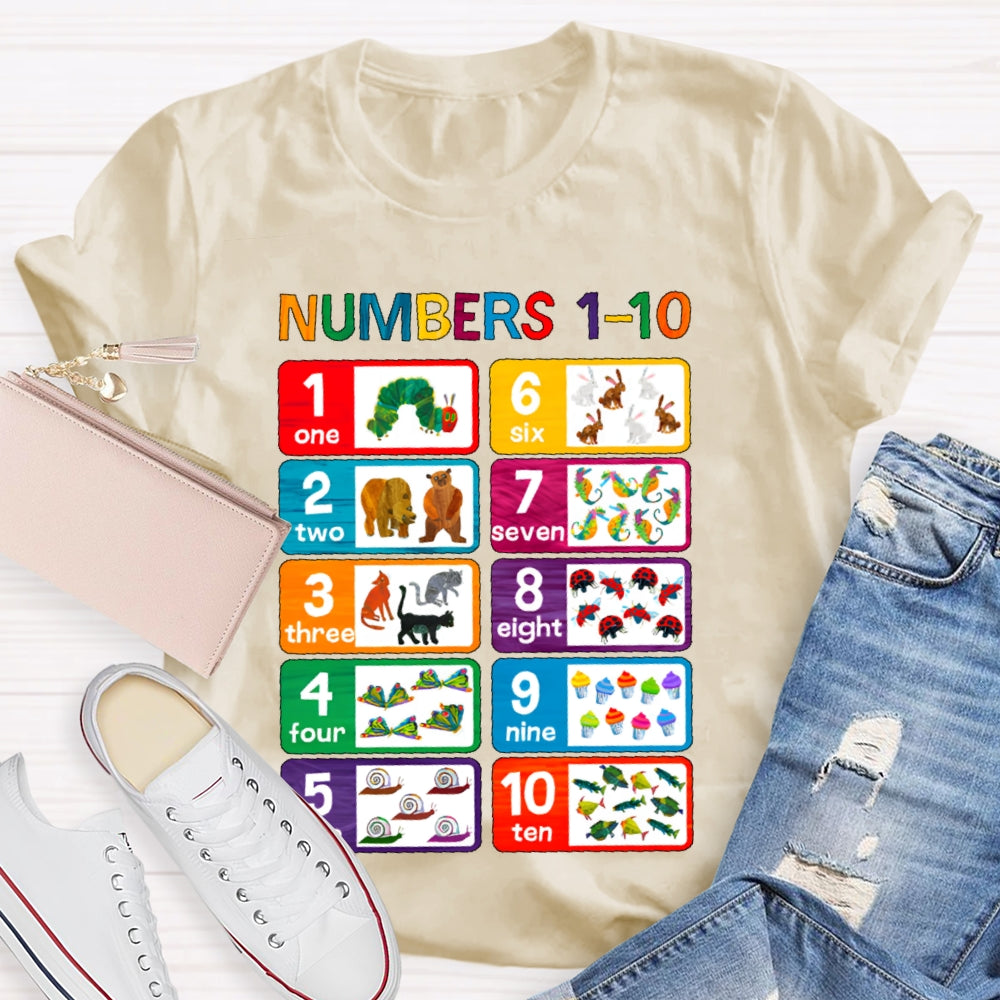 Numbers 1-10 T-shirt