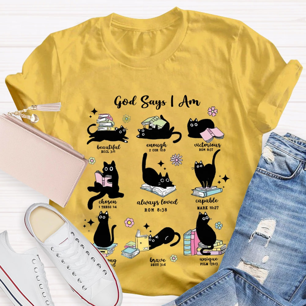 God Says I Am Beautiful Enough Reading Books T-Shirt