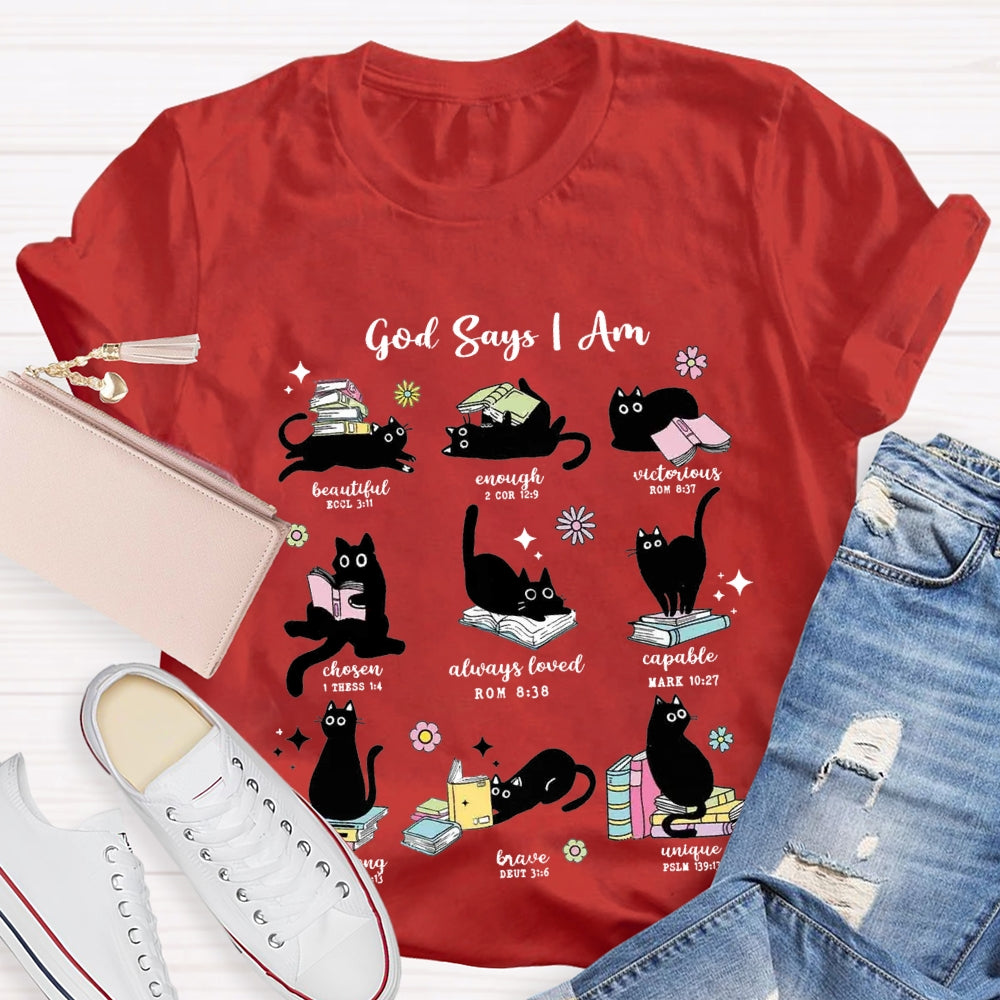 God Says I Am Beautiful Enough Reading Books T-Shirt