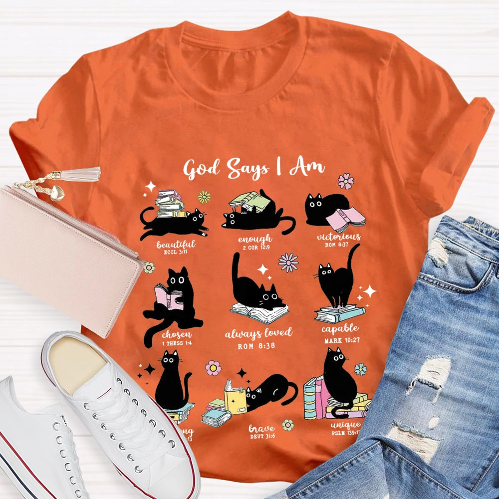 God Says I Am Beautiful Enough Reading Books T-Shirt
