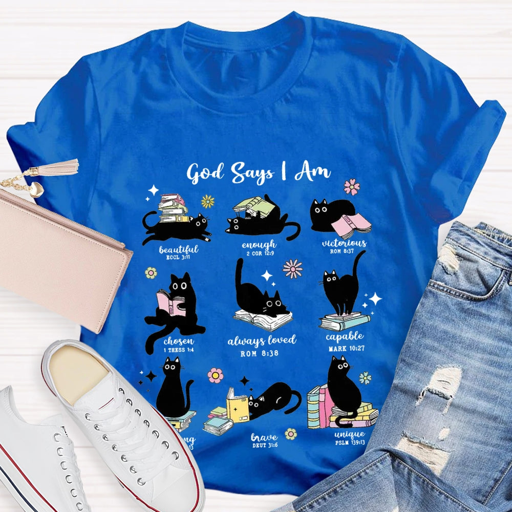 God Says I Am Beautiful Enough Reading Books T-Shirt