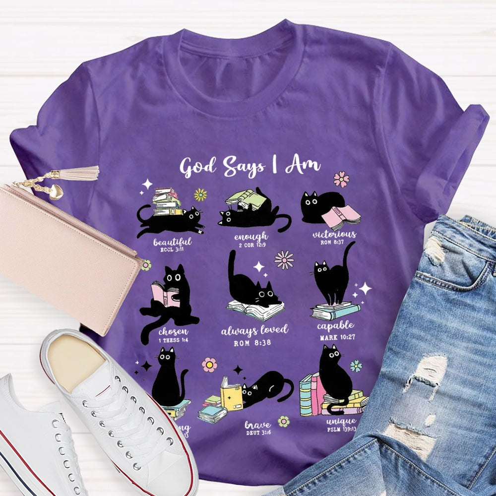 God Says I Am Beautiful Enough Reading Books T-Shirt