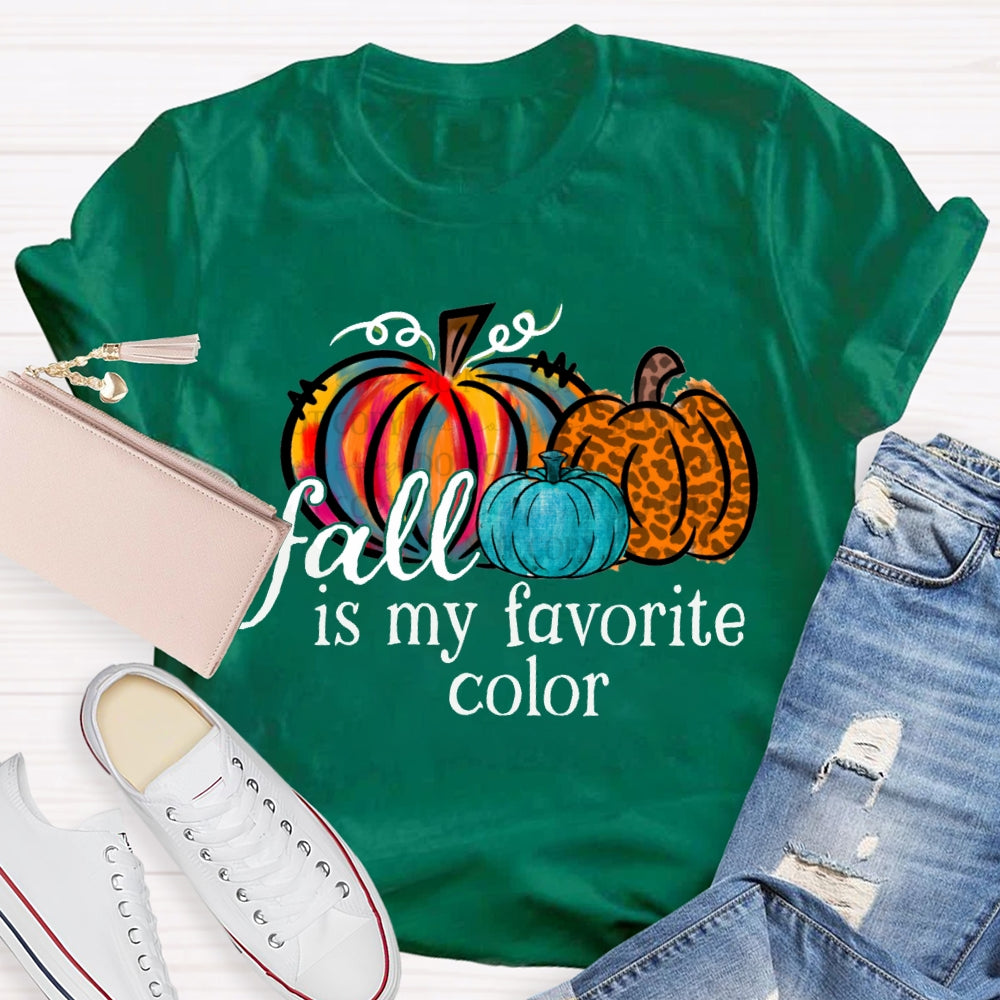 Fall Is My Favorite Color Tie-Dye Pumpkin T-shirt