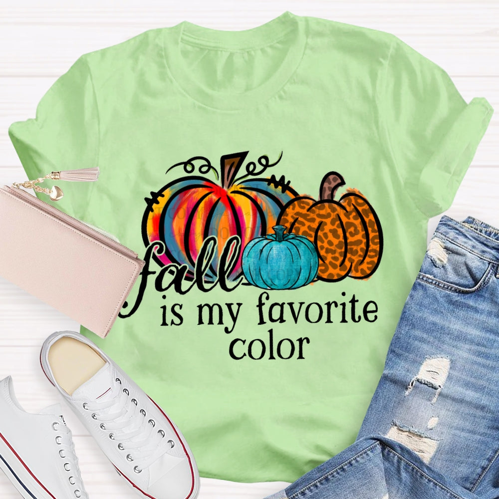 Fall Is My Favorite Color Tie-Dye Pumpkin T-shirt