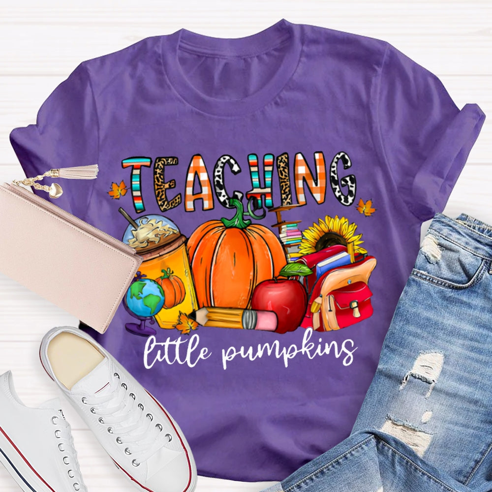Teaching Little Pumpking Pumpkin And Milk Tea Thanksgiving T-shirt