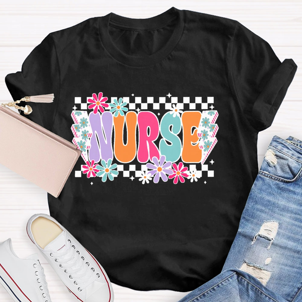 Nurse Flower Lightning T-shirt