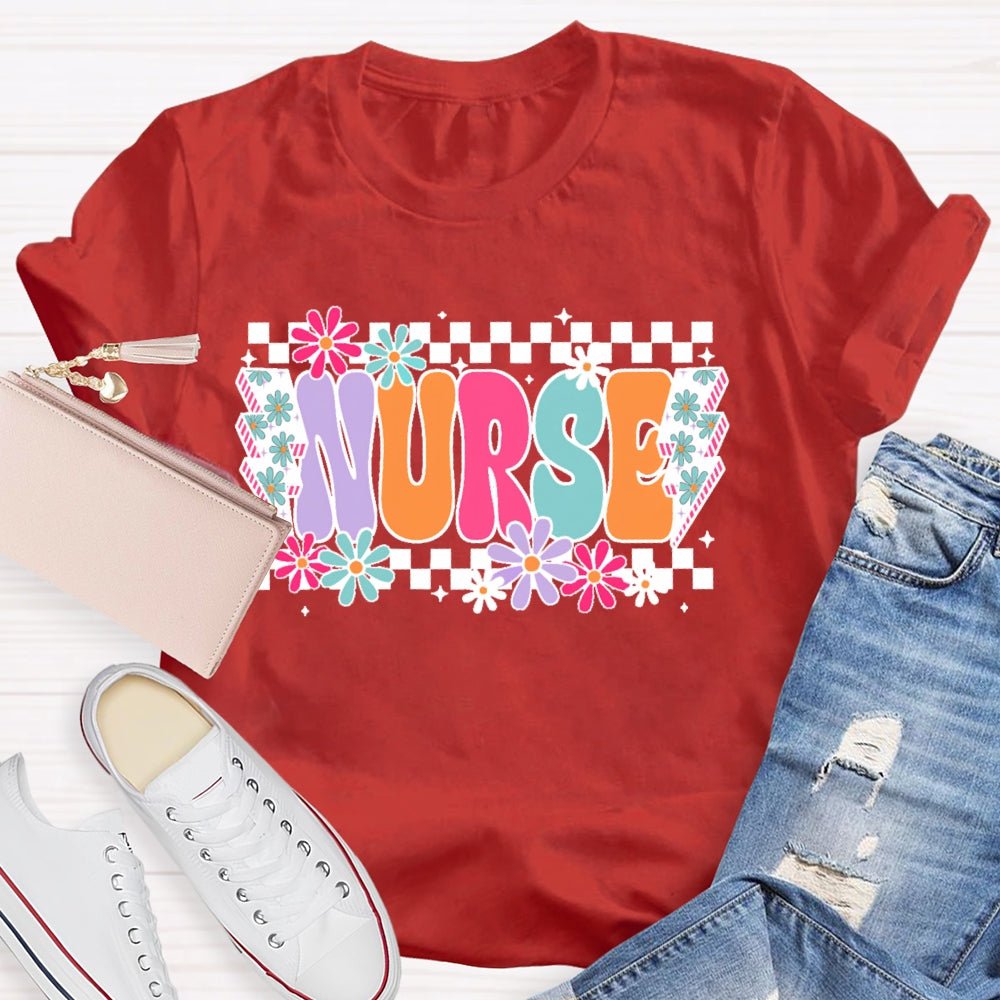 Nurse Flower Lightning T-shirt